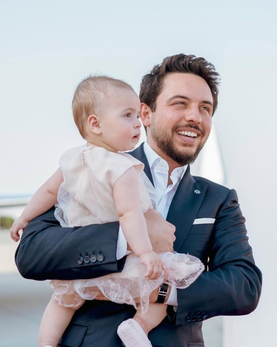Crown Prince Hussein and Princess Rajwa share adorable first New Year ...
