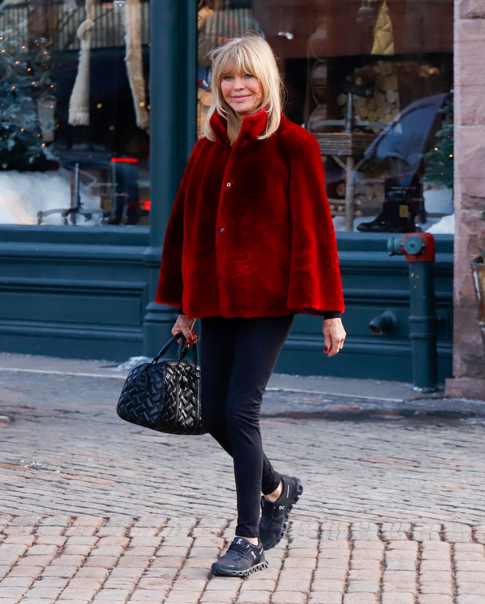 Goldie Hawn is seen on December 22, 2024 in Aspen, Colorado