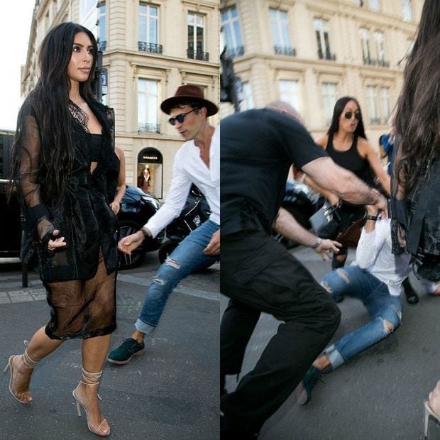 Kim escaped an attack from prankster Vitalii Sediuk days before the robbery.
Photos: Marc Piasecki/GC Images