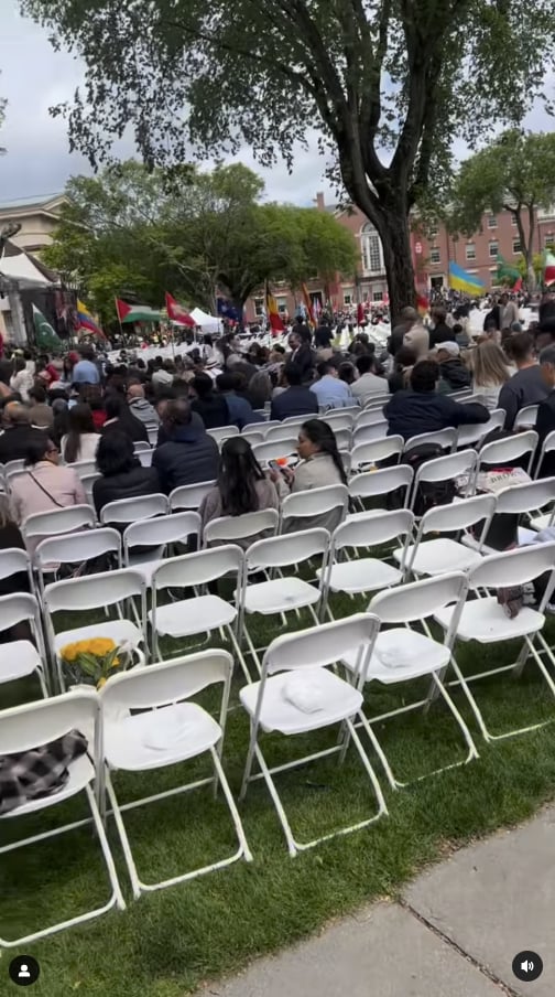 Michael Douglas shared a look at Brown University's graduation ceremony