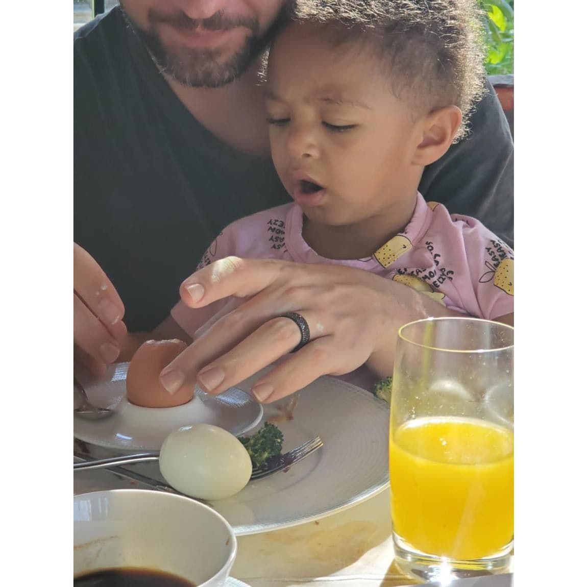 Serena Williams' daughter Olympia had a priceless reaction to seeing a soft boiled egg