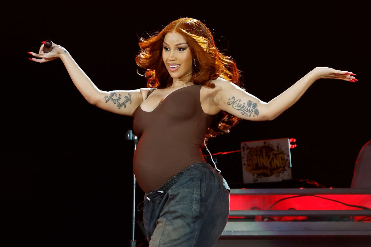 Cardi B performs during the 2025 Global Citizen Festival.