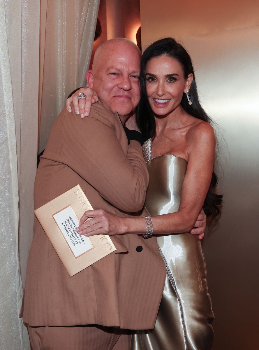 Ryan Murphy and Demi Moore at this year's Golden Globes