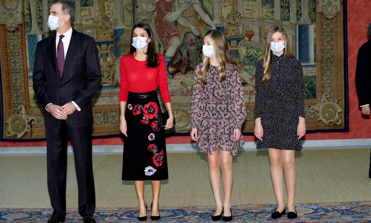 The Spanish Princesses attended the meeting with their mom and dad on Dec. 11