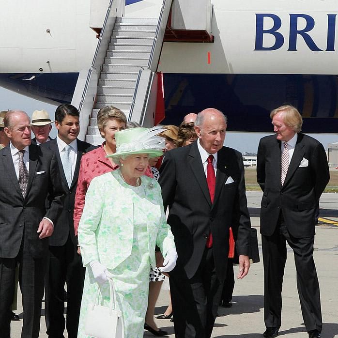 Queen Elizabeth II and her husband Prince Philip in Melbourne