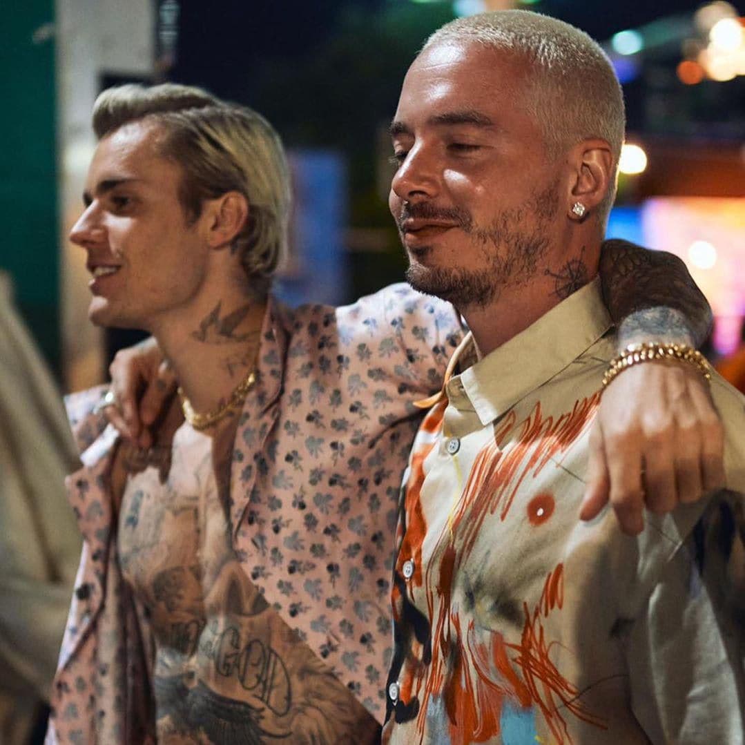 J Balvin and Justin Bieber