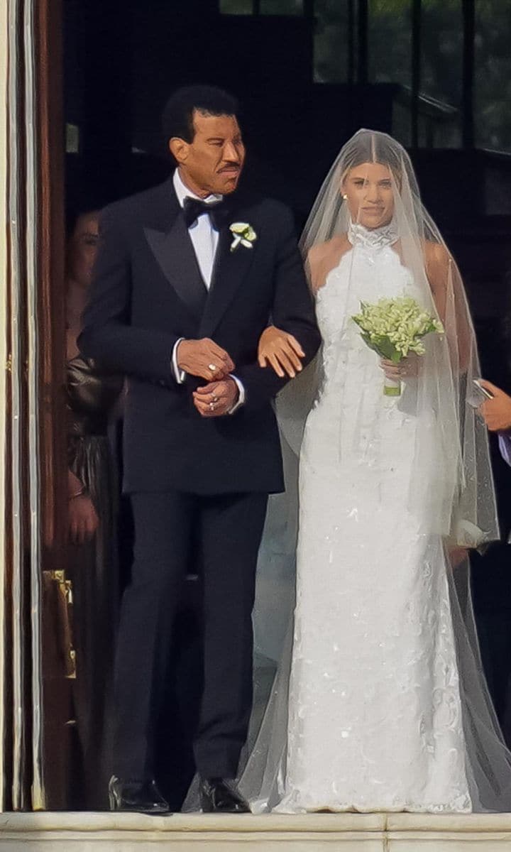 Sofia Richie is walked down the aisle by father Lionel