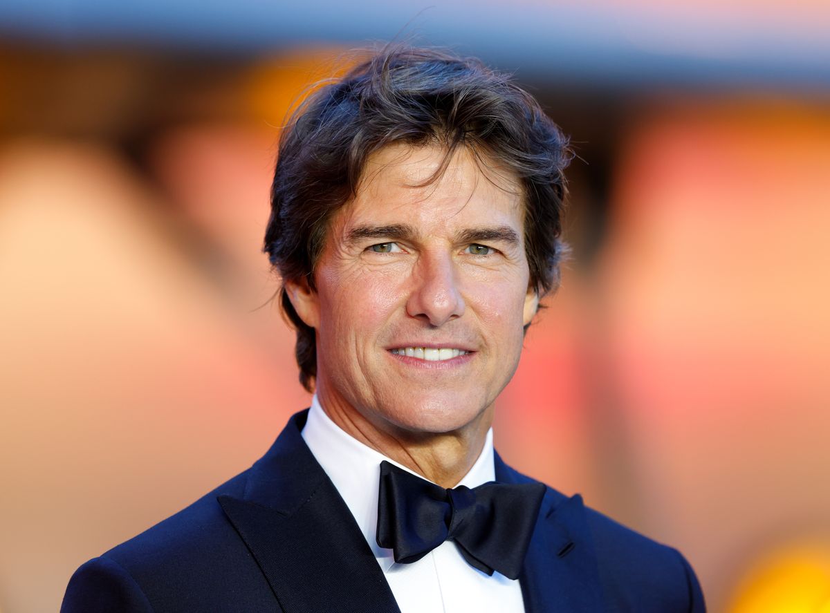 Tom Cruise at the UK premiere of 'Top Gun: Maverick'