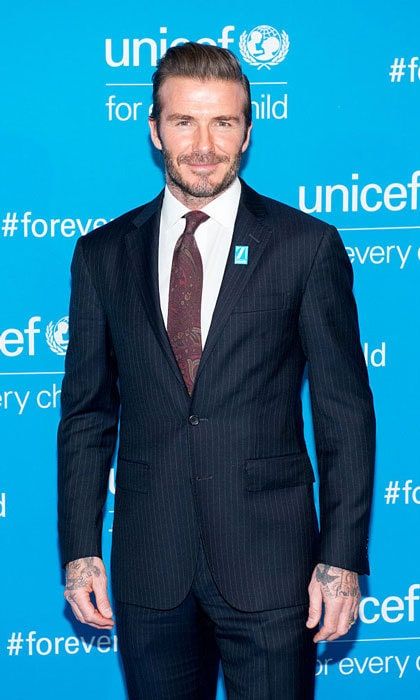 UNICEF Goodwill Ambassador David Beckham attended UNICEF's 70th anniversary celebration in Manhattan.
Photo: Noam Galai/WireImage