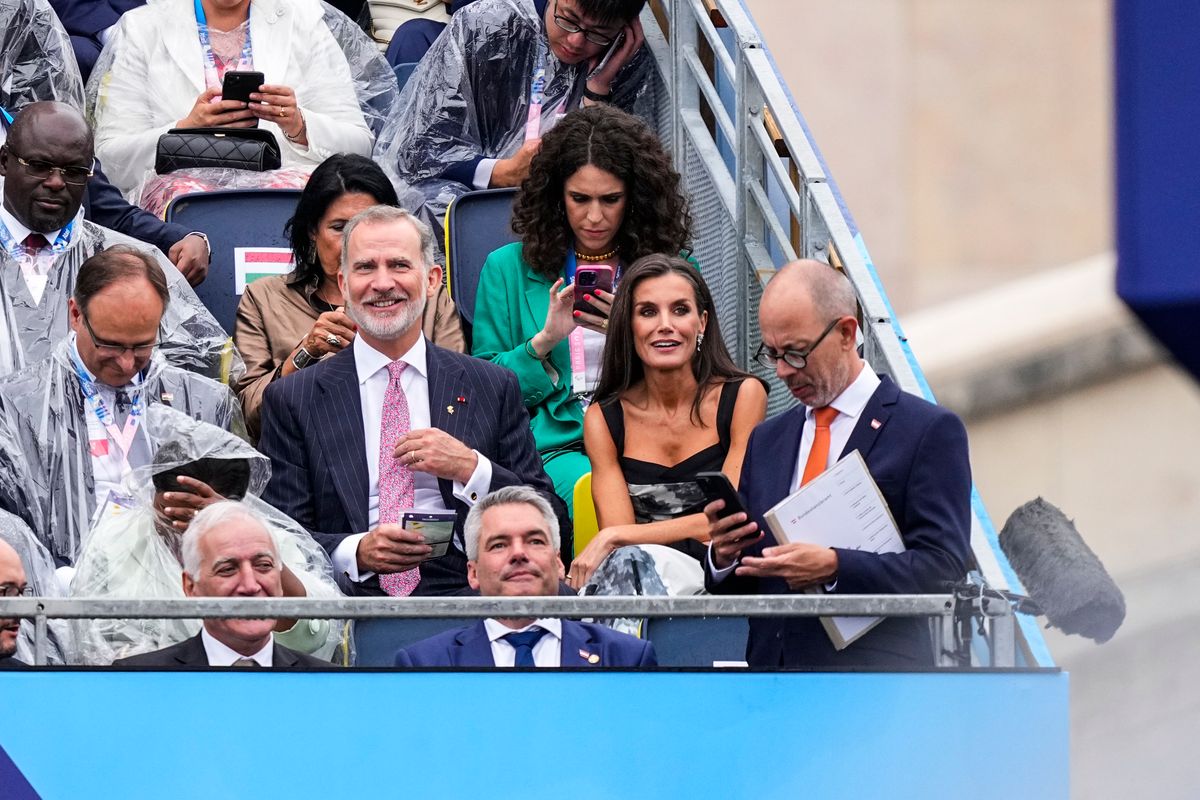 Queen Letizia at the opening ceremony in Paris