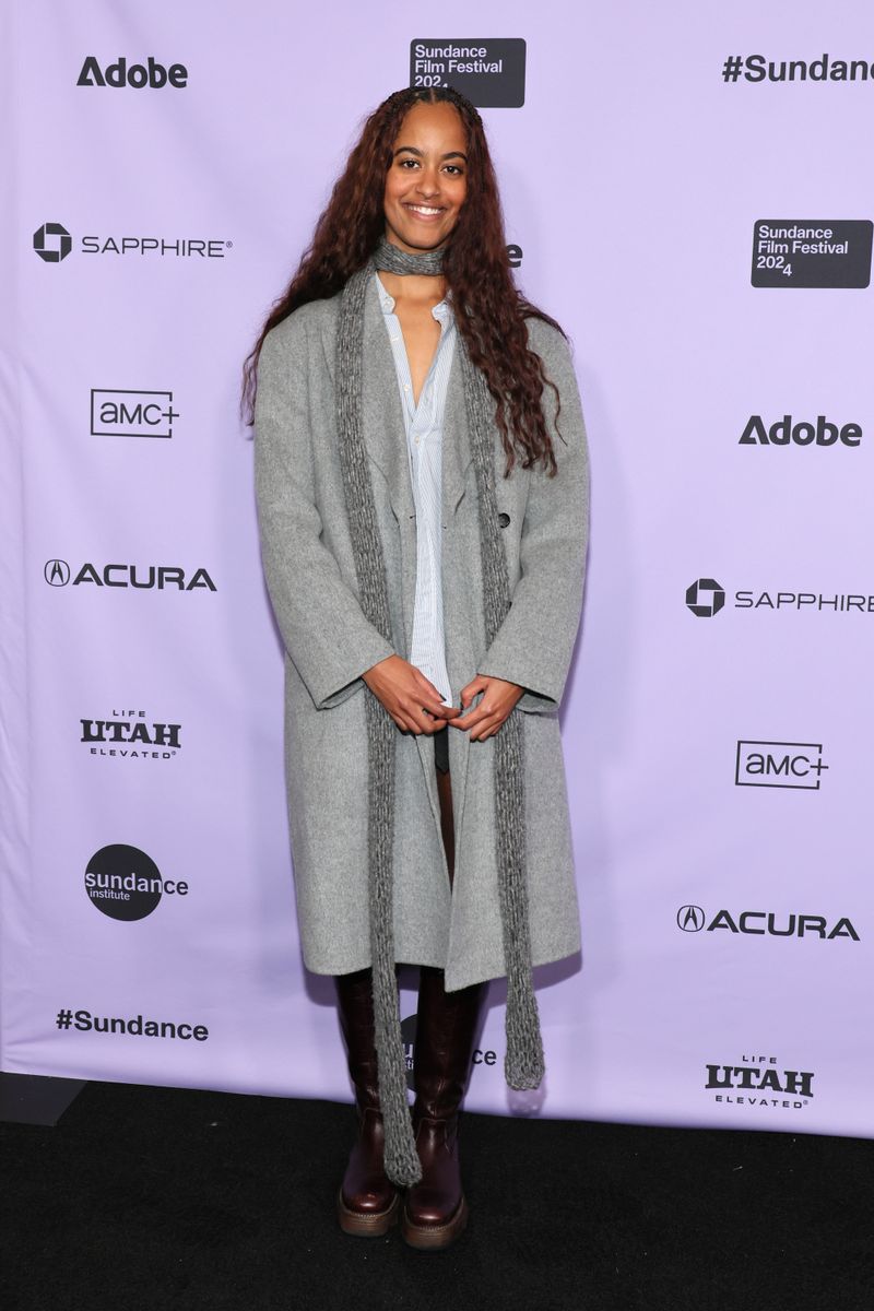 Malia Ann Obama attends the "The Heart" Premiere at the Short Film Program 1 during the 2024 Sundance Film Festival at Prospector Square Theatre on January 18, 2024 