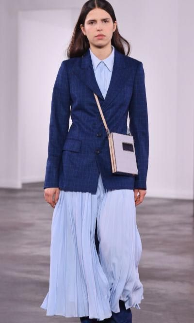 Skirt over a suit