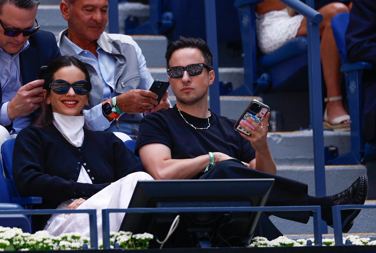 Rosalia at the men's quarterfinals in the US Open