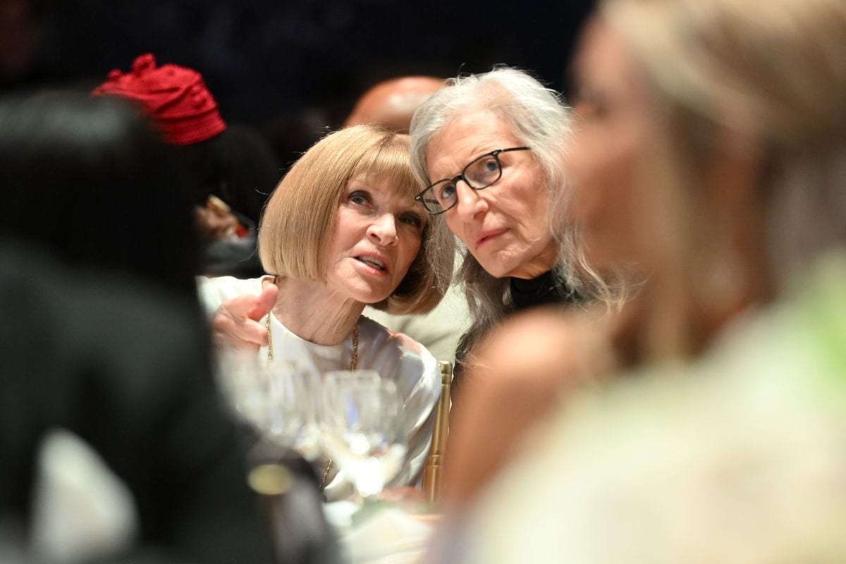 Anna Wintour and Annie Leibovitz attend The Gordon Parks Foundation Awards Dinner and Auction 2025 at Cipriani 42nd Street on May 20, 2025 in New York City.  (Photo by Noam Galai/Getty Images for Gordon Parks Foundation)