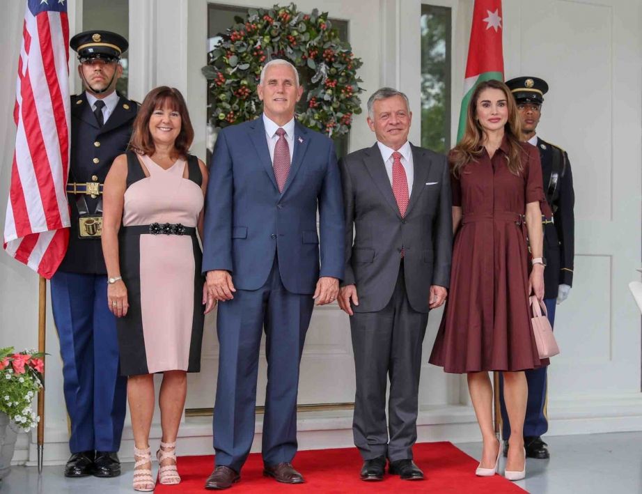 Eight years apart, Queen Rania and Princess Salma demonstrated how a timeless shirt dress can be styled for two different royal generations.