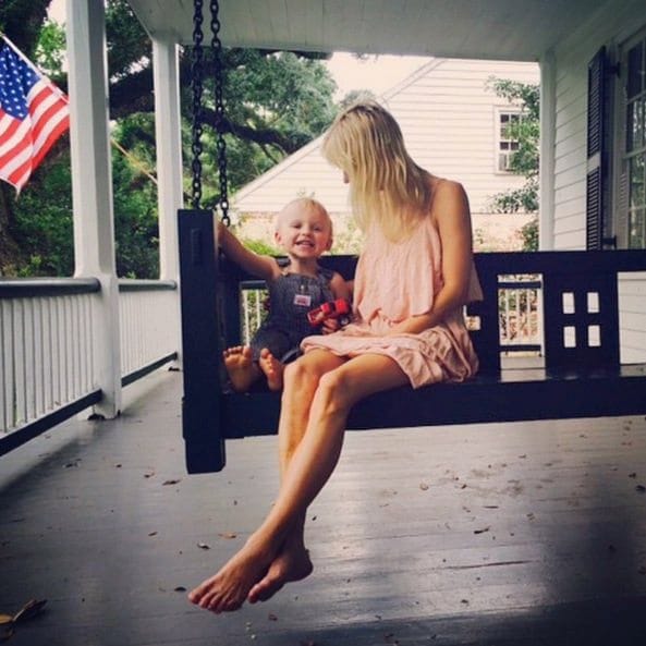 Chris Pratt shared this photo of his "happy boy" and "happy wife" during a Fourth of July getaway.
Photo: Instagram/@prattprattpratt