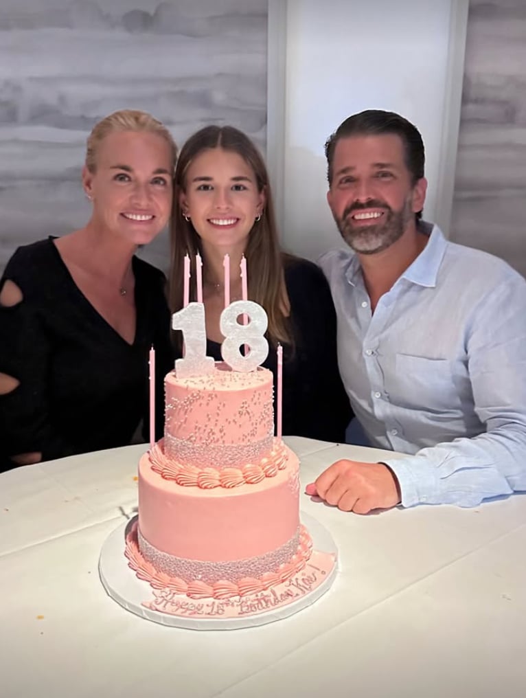 Kai Trump shared photos of her birthday celebration with her parents