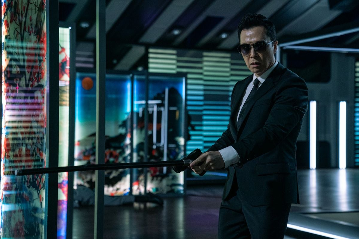 Donnie Yen on the set of "John Wick: Chapter 4" in Berlin, Germany, 2021. 