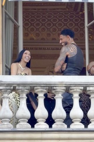 Rapper and singer Cardi B is spotted with Nigerian soccer goalkeeper sharing a conversation and smiles together in Paris, fueling rumors of a possible new romantic relationship.