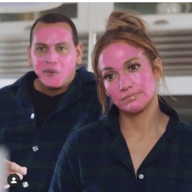 Jennifer Lopez Alex Rodriguez mask