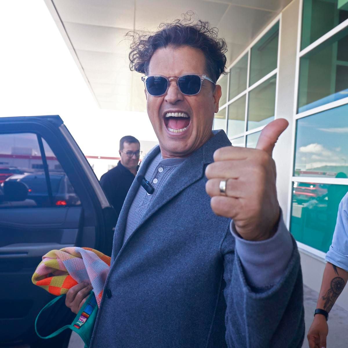 Carlos Vives Arrives To Quito, Ecuador