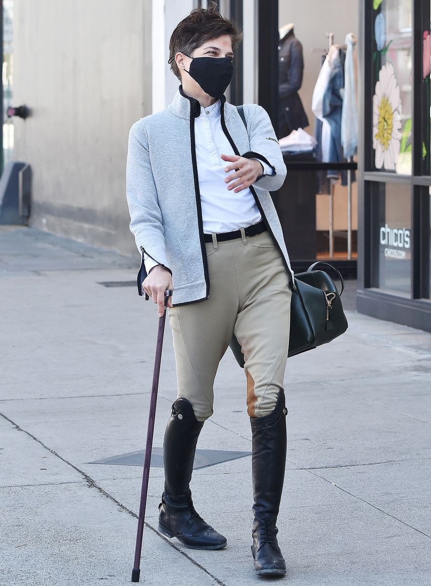 Selma Blair is seen in Studio City on March 04, 2021 in Los Angeles, California.