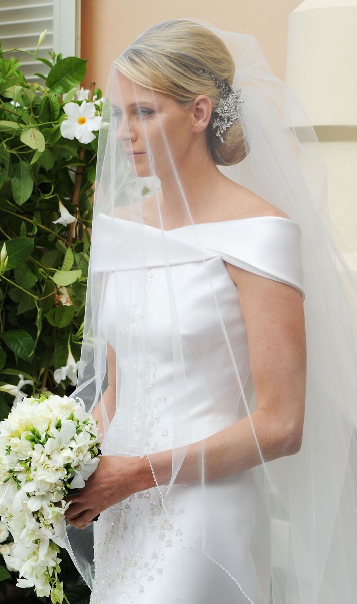 Princess Charlene of Monaco attends the religious ceremony of the Royal Wedding of Prince Albert II of Monaco 