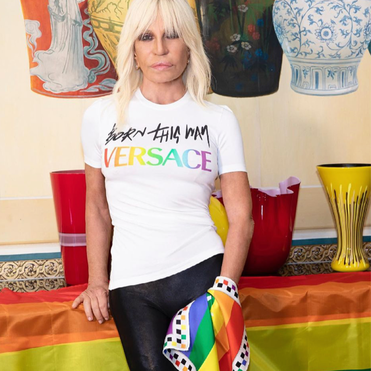 Lady Gaga unveils collaboration with Versace just in time for 