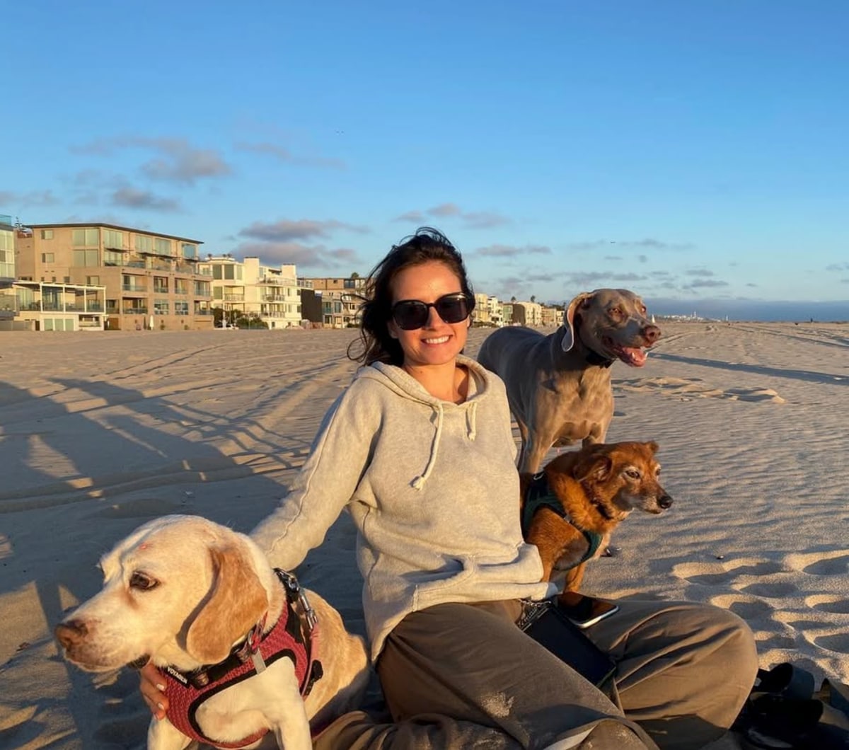 Viviana with Antonia, Morocha and Nala