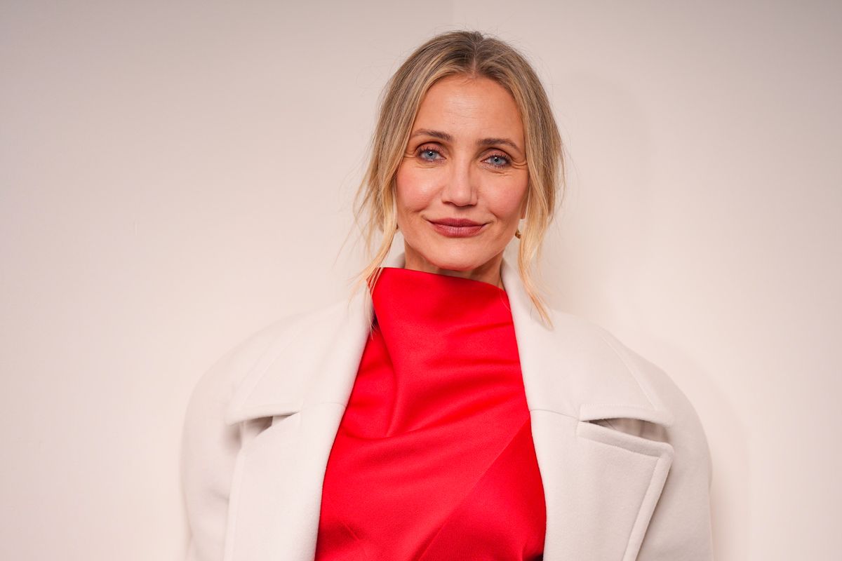 Cameron Diaz at the Stella McCartney Fall RTW 2025 fashion show as part of Paris Fashion Week on March 5, 2025, in Paris, France. (Photo by Swan Gallet/WWD via Getty Images)