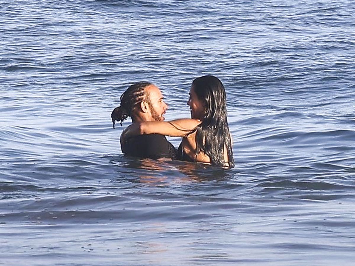 Kim Kardashian and Lewis Hamilton have been spotted being affectionate at events such as the Super Bowl and the Coachella Festival.