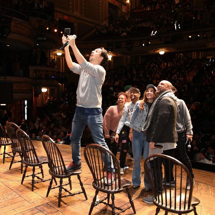 Lin Manuel Miranda on stage