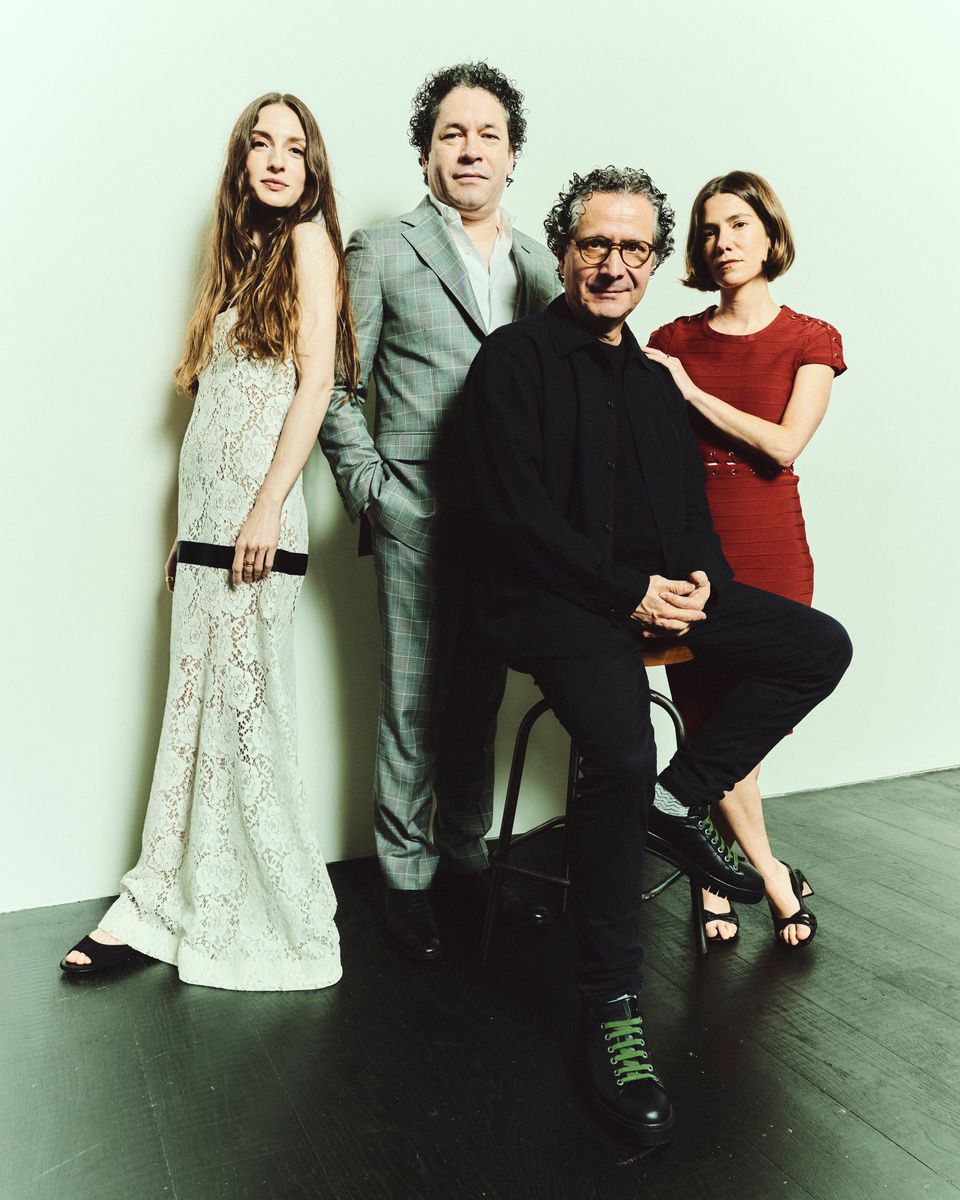 Maria Valverde, Gustavo Dudamel, Alberto Arvelo, and Bruna Cusi