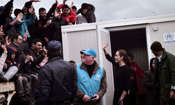 The Special Envoy for the United Nations went on the show to highlight health in refugee camps.
<br>
Photo: LOUISA GOULIAMAKI/AFP/Getty Images