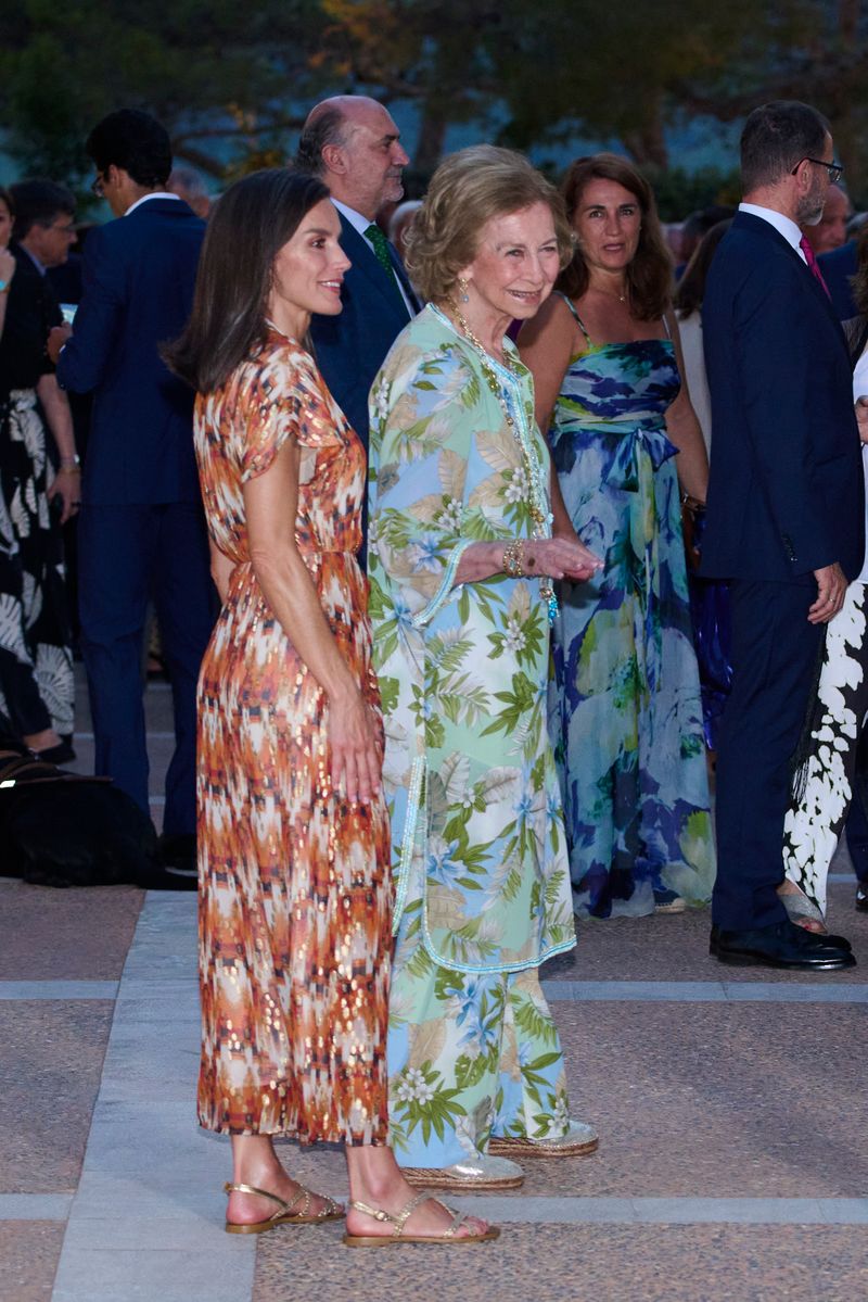 Queen Letizia and Queen Sofia