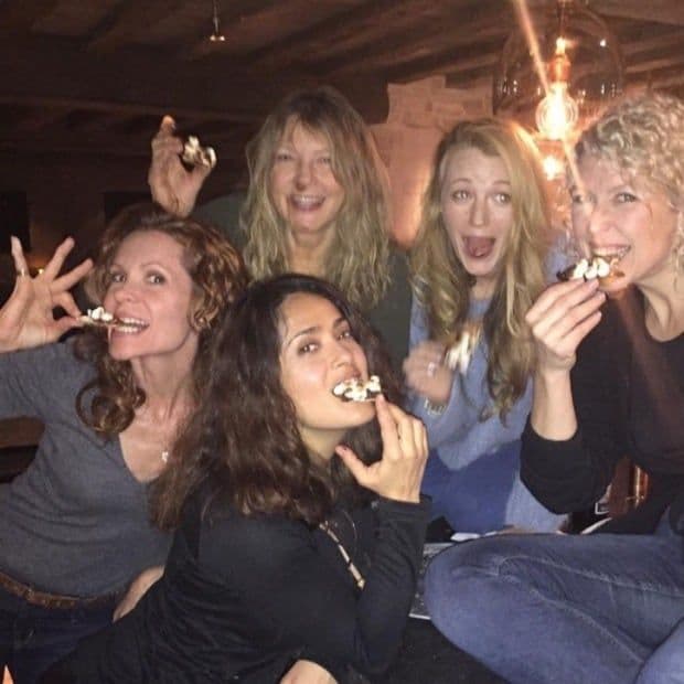 Salma Hayek had a "lively time" with Blake Lively and her family.
<br>
Photo: Instagram.com/salmahayek