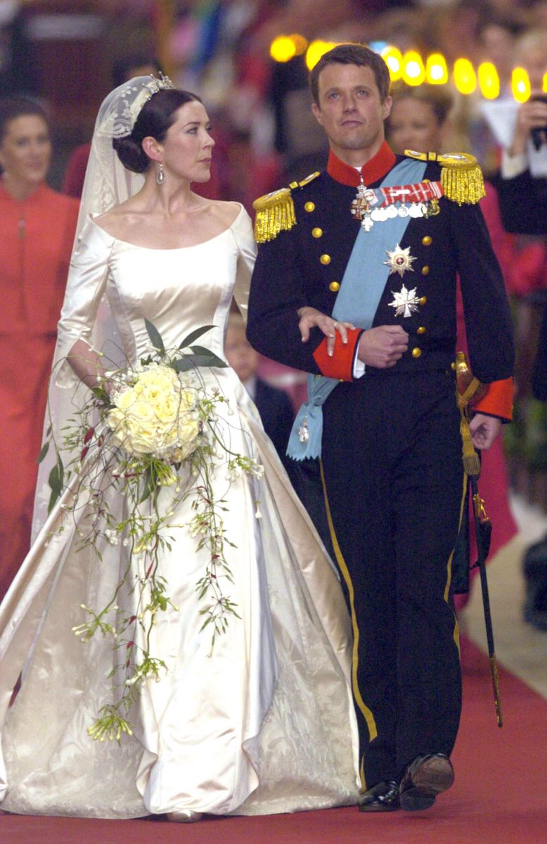 Frederik and Mary of Denmark married at Copenhagen Cathedral on May 14, 2004.