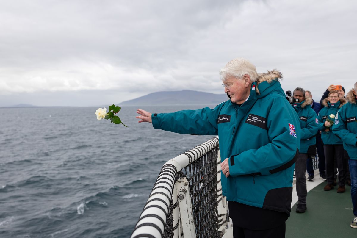 Held off Iceland's western coast, the ceremony honored Jean-Baptiste Charcot's remarkable legacy as a pioneering explorer, physician and scientist.