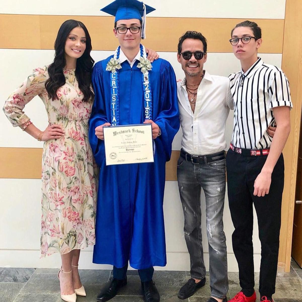 Dayanara Torres, Marc Anthony, Cristian Muniz, Ryan Muniz