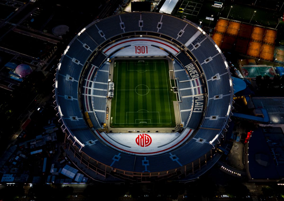 Aerial view of the Mas Monumental Antonio Vespucio Liberti stadium. 