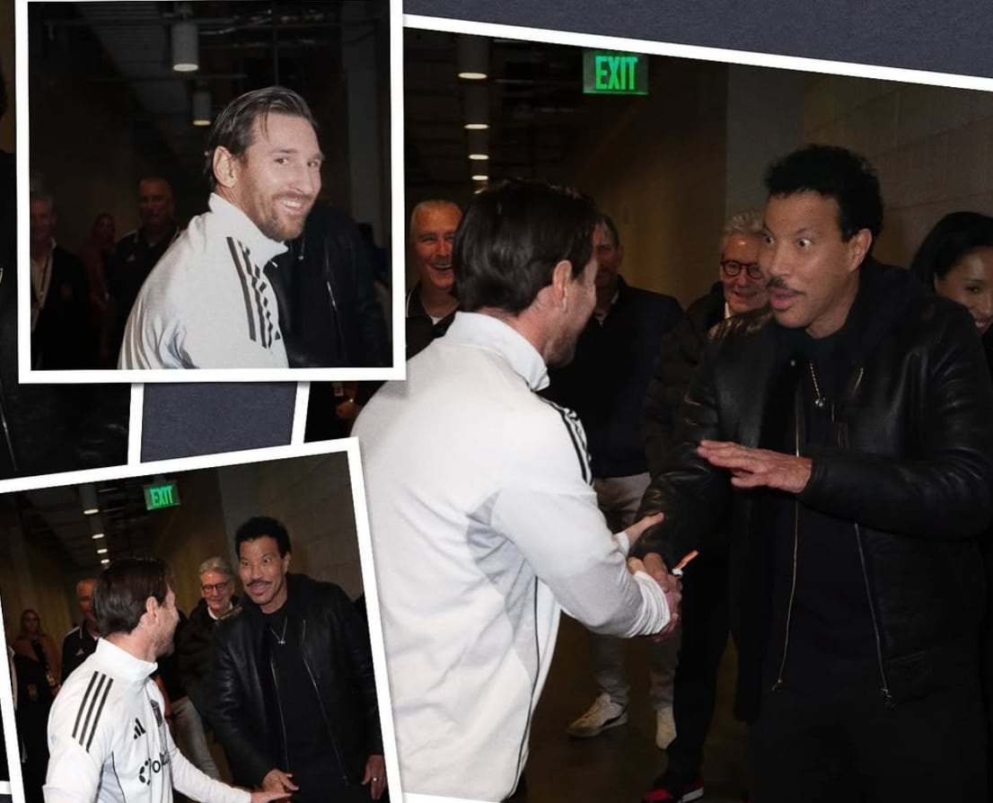 Lionel Richie meets Lionel Messi