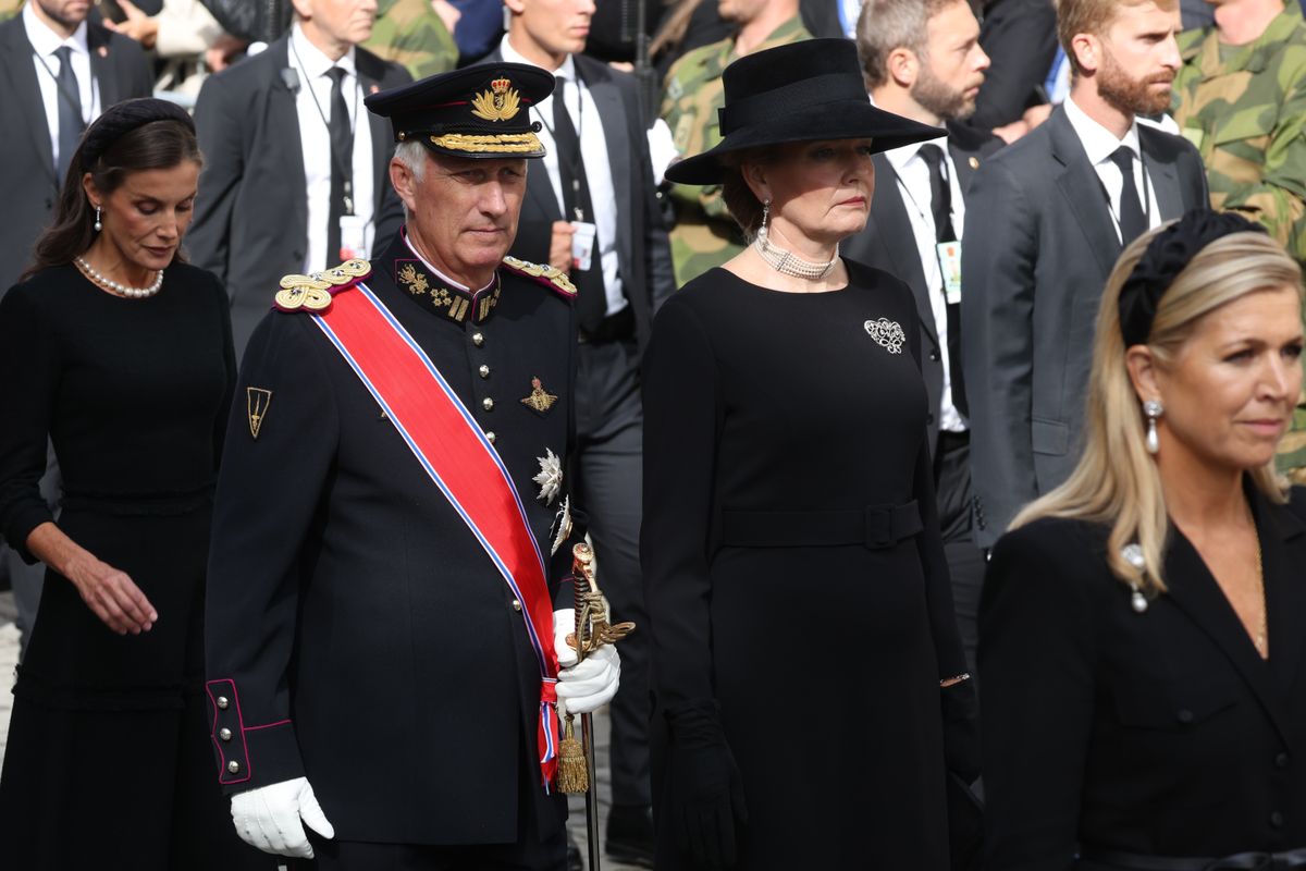 King Philippe and Queen Mathilde of Belgium join the royal guests attending King Harald’s funeral in Oslo.