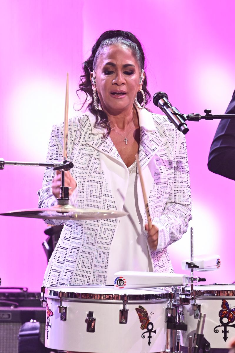 In this image released on October 6, 2024, Sheila E. performs at the American Music Awards 50th Anniversary Special at LA Center Studios in Los Angeles, California. (Photo by Michael Buckner/Penske Media via Getty Images)
