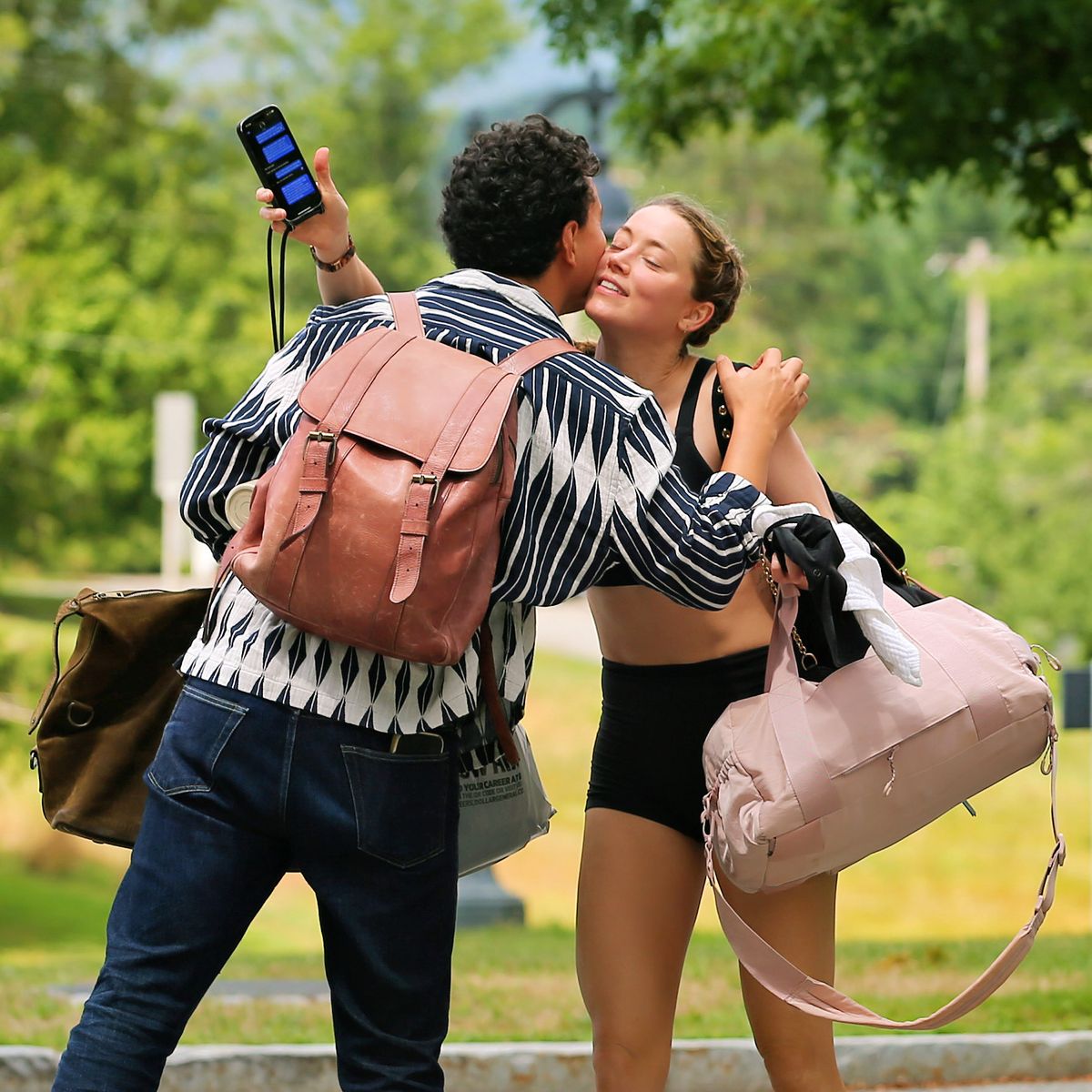 Amber Heard in Massachusetts. 