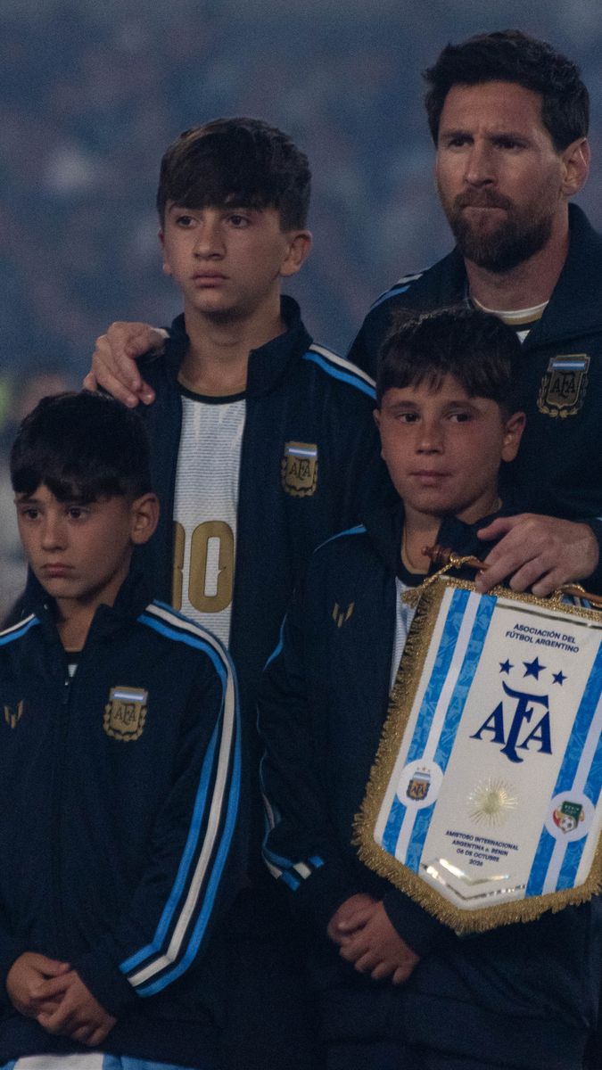 Footballer Lionel Messi during the match between Argentina and Benin on 6 October 2026 in Buenos Aires (Argentina). 