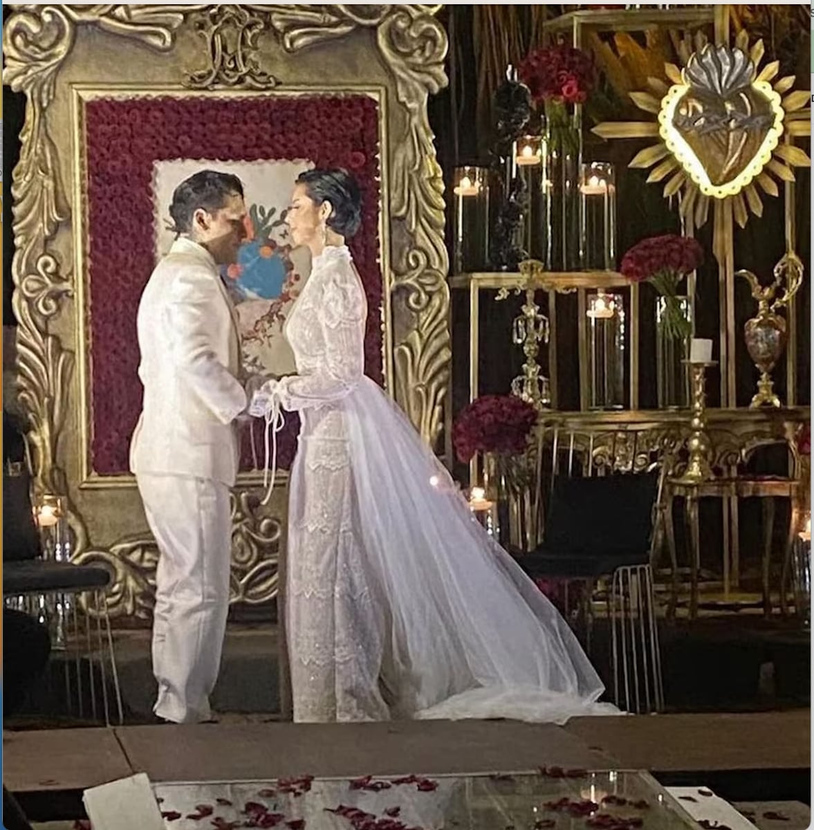 Angela's wedding dress
