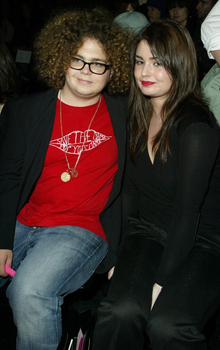 Jack and Aimee Osbourne during Mercedes-Benz Shows LA Fashion Week Spring 2004 - Jenni Kayne Backstage and Front Row at The Standard Downtown LA 