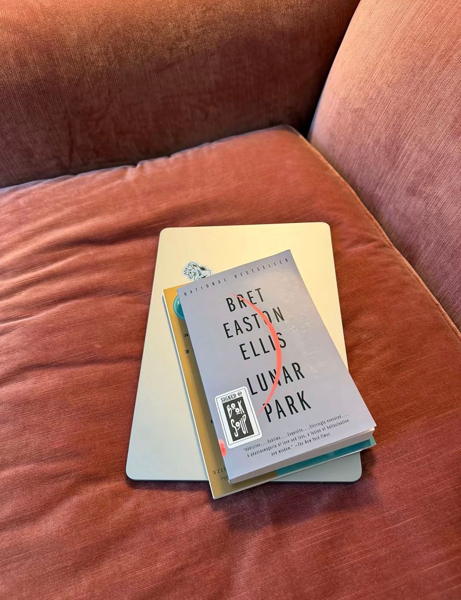 A copy of Bret Easton Ellis’ Lunar Park hints at Alexandra’s literary interests.