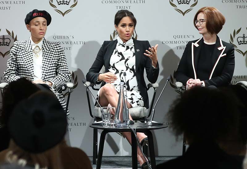 Meghan Markle international women's day panel