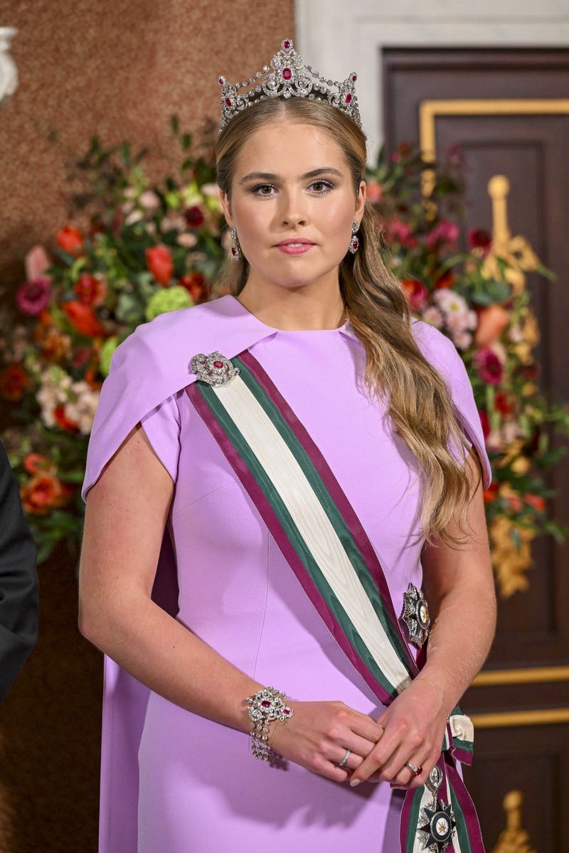 King Willem-Alexander, Queen Maxima, Princess Amalia, and Sultan Haitham bin Tariq of Oman were seen attending the prestigious state banquet at the Royal Palace in Amsterdam. The lavish event marked the Sultan's state visit to the Netherlands, showcasing a stunning display of royal diplomacy and elegance.***